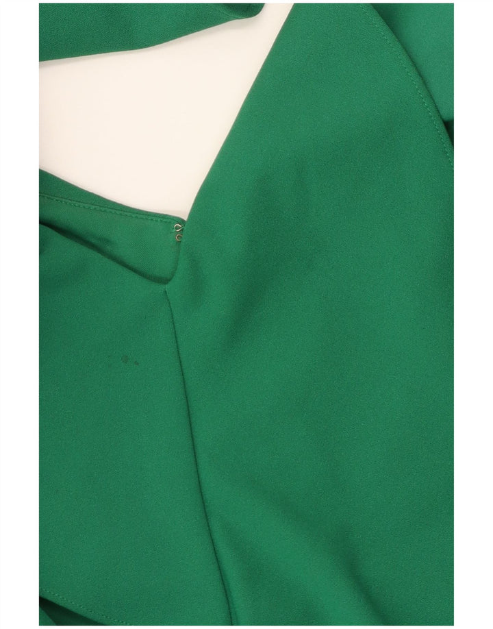 Coast Damen figurbetontes Kleid mit Rüschen vorne, UK 14, Mittelgrün, Polyester