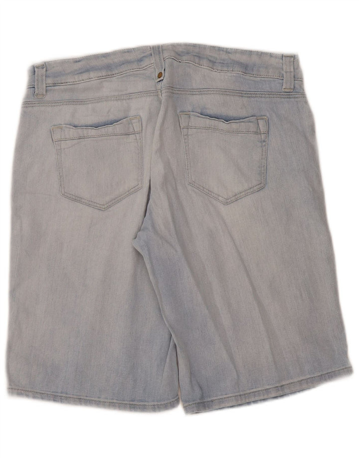 Marks & Spencer Damen Jeansshorts UK 14 Large W34 Blaue Baumwolle