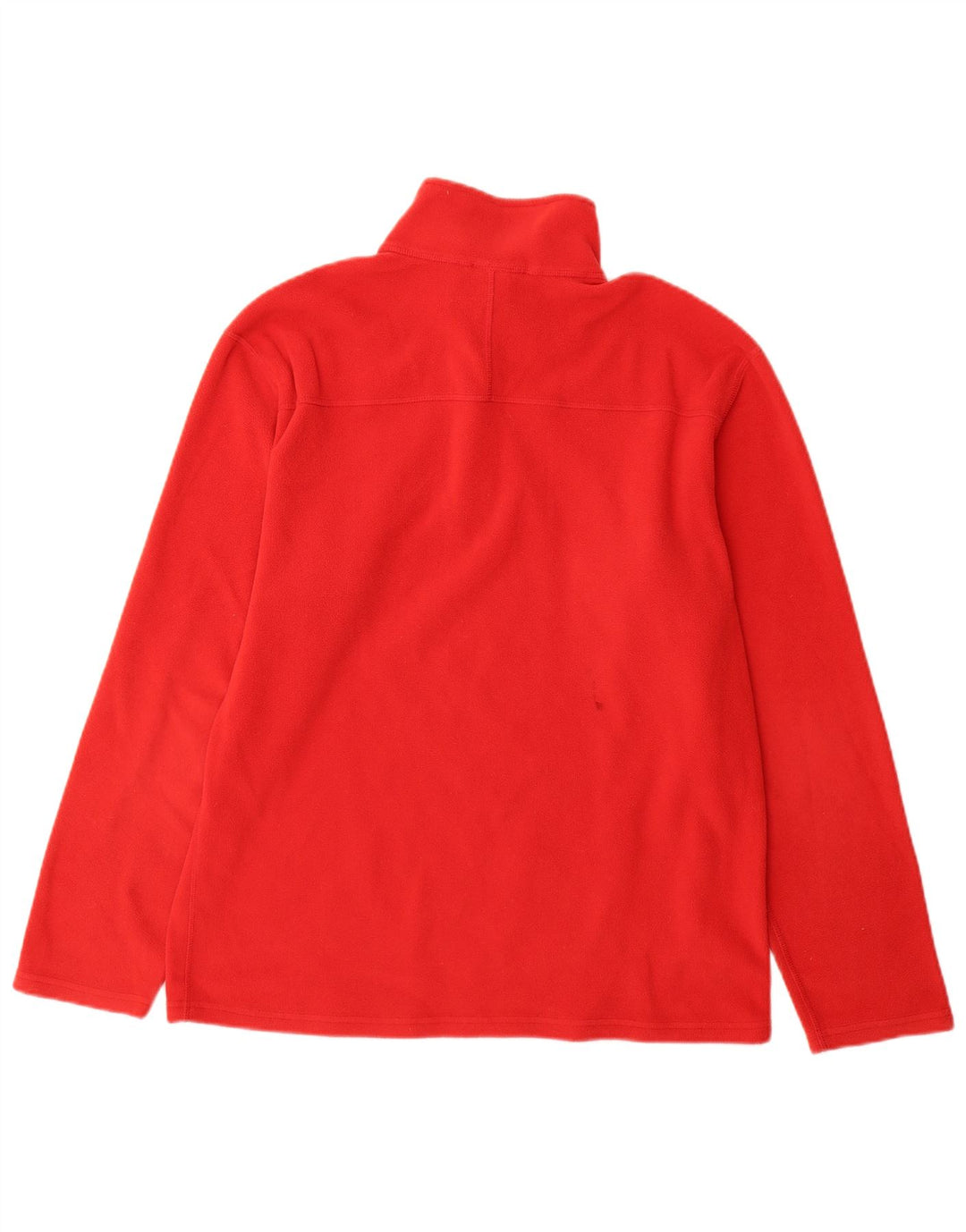 The North Face Herren-Fleecepullover mit Reißverschluss am Hals, mittelrotes Polyester