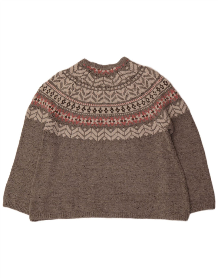 Marks & Spencer Damen-Snowflake-Pullover mit Rundhalsausschnitt, Gr. 18, XL, Grau