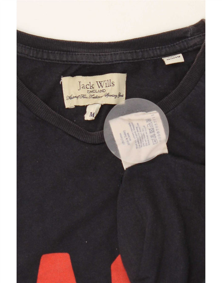 Jack Wills Herren-T-Shirt mit Grafik, mittlere Marineblau-Baumwolle