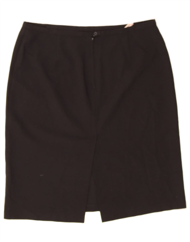 BENETTON Womens Straight Skirt IT 46 Large W36 Black Polyester Vintage Benetton and Second-Hand Benetton from Messina Hembry 