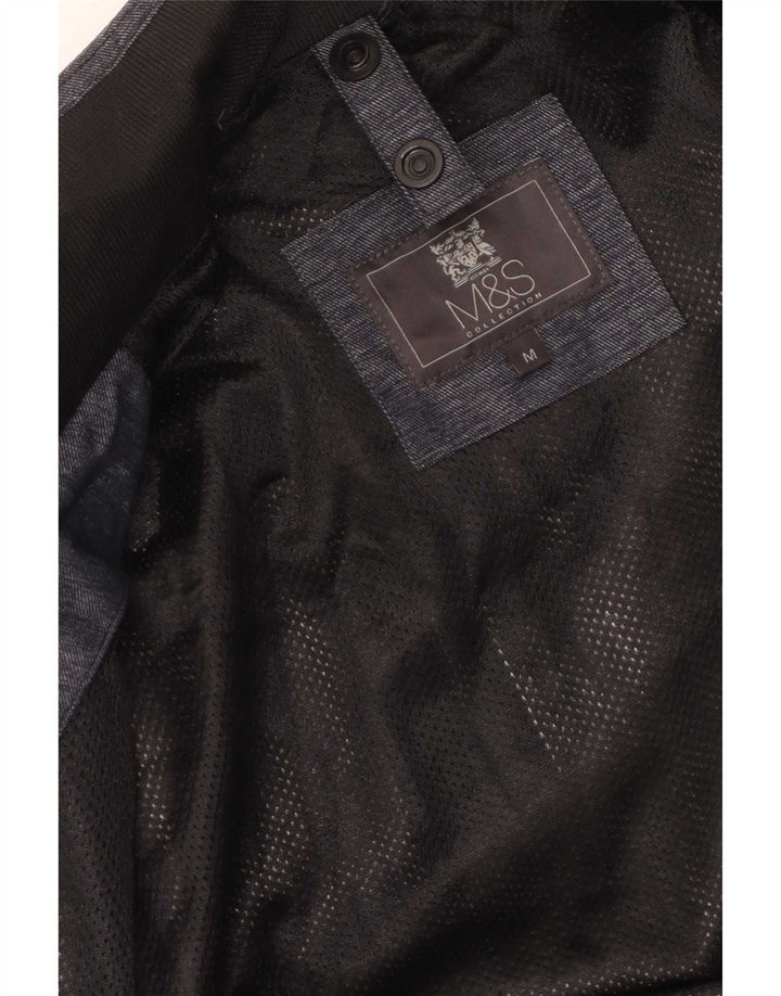 Marks & Spencer Herren Parka Jacke UK 38 Medium Navy Blue Flecked