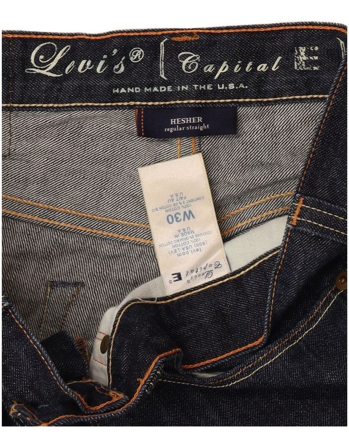 Levi's Damen Straight Jeans W30 L31 Marineblaue Baumwolle