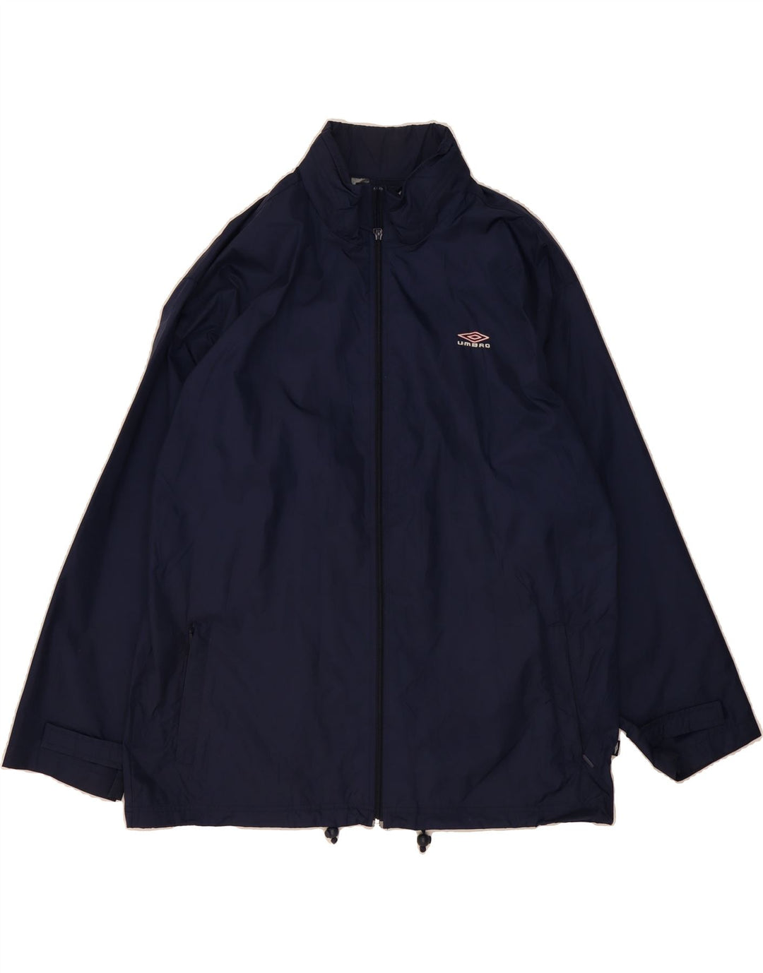 UMBRO Mens Rain Jacket UK 42 XL Navy Blue Nylon Vintage Umbro and Second-Hand Umbro from Messina Hembry 