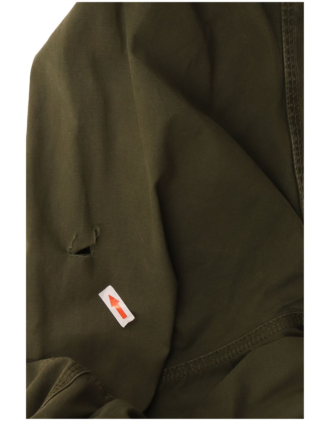 Diesel Herren-Parka mit Kapuze, UK 38, mittelgrüne Baumwolle
