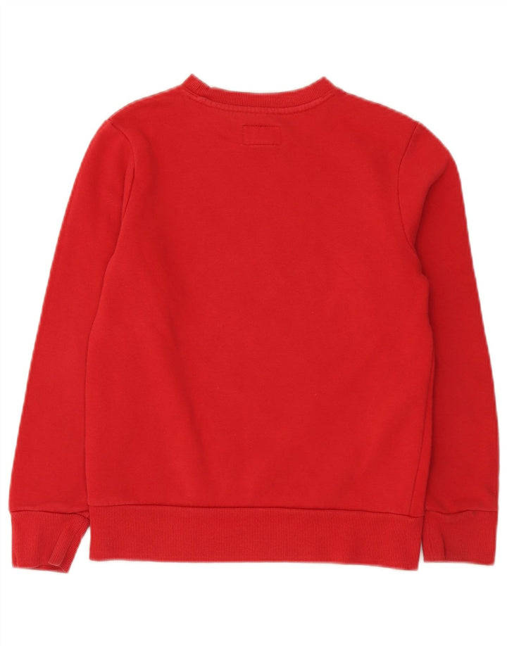 Converse Sweatshirt-Pullover mit Grafik für Jungen, 10–11 Jahre, mittelrote Baumwolle