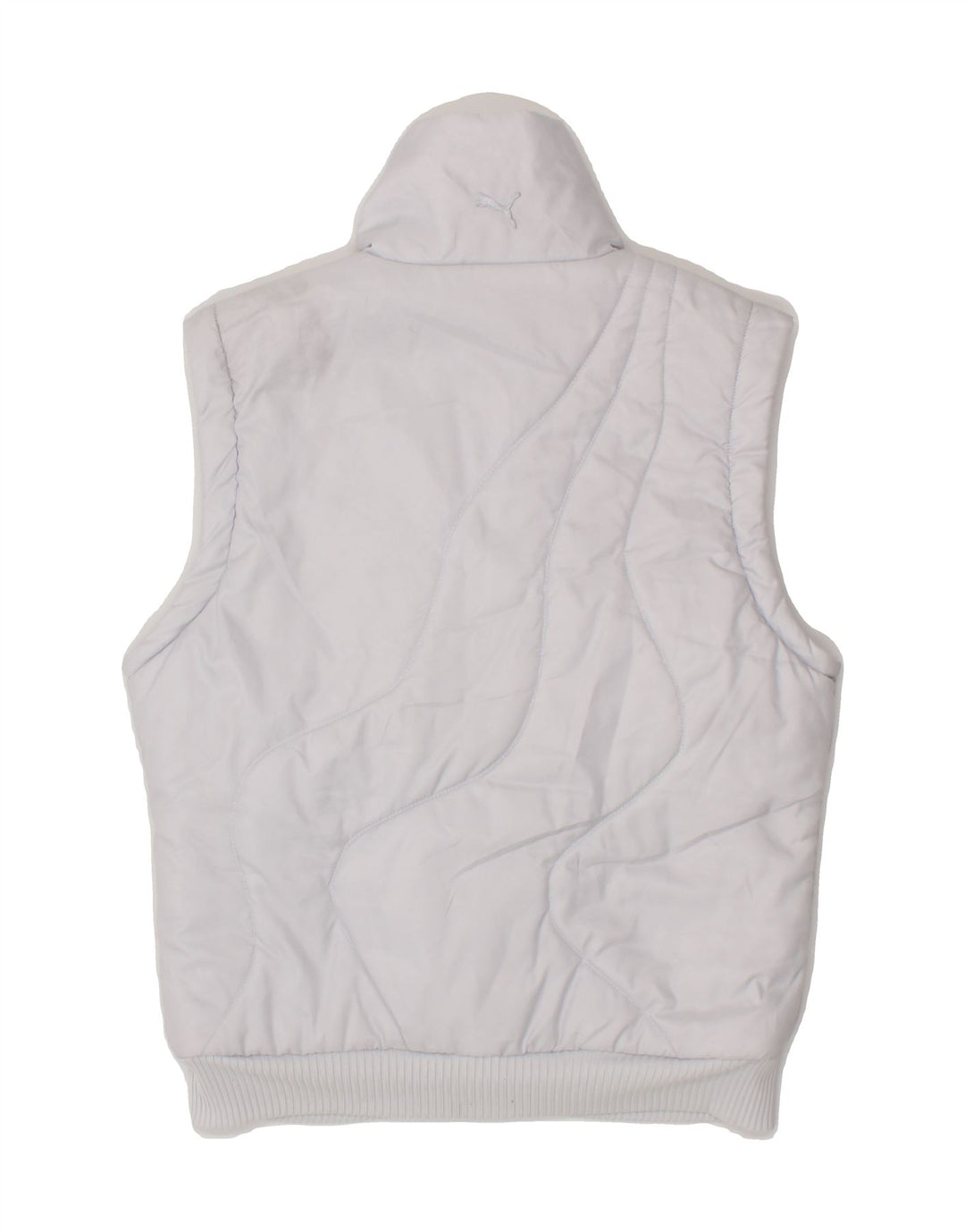 PUMA Womens Padded Gilet UK 10 Small White Polyester Vintage Puma and Second-Hand Puma from Messina Hembry 