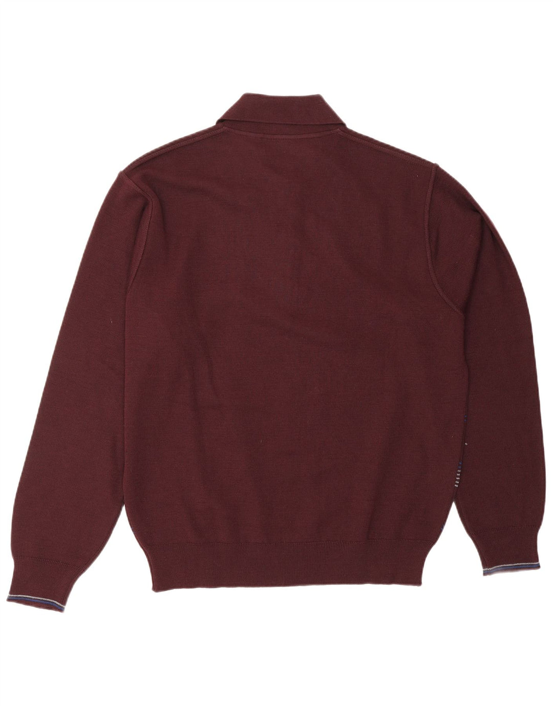 IL GRANCHIO Herren-Pullover mit Rollkragen, groß, kastanienbraun, gestreift, Wolle
