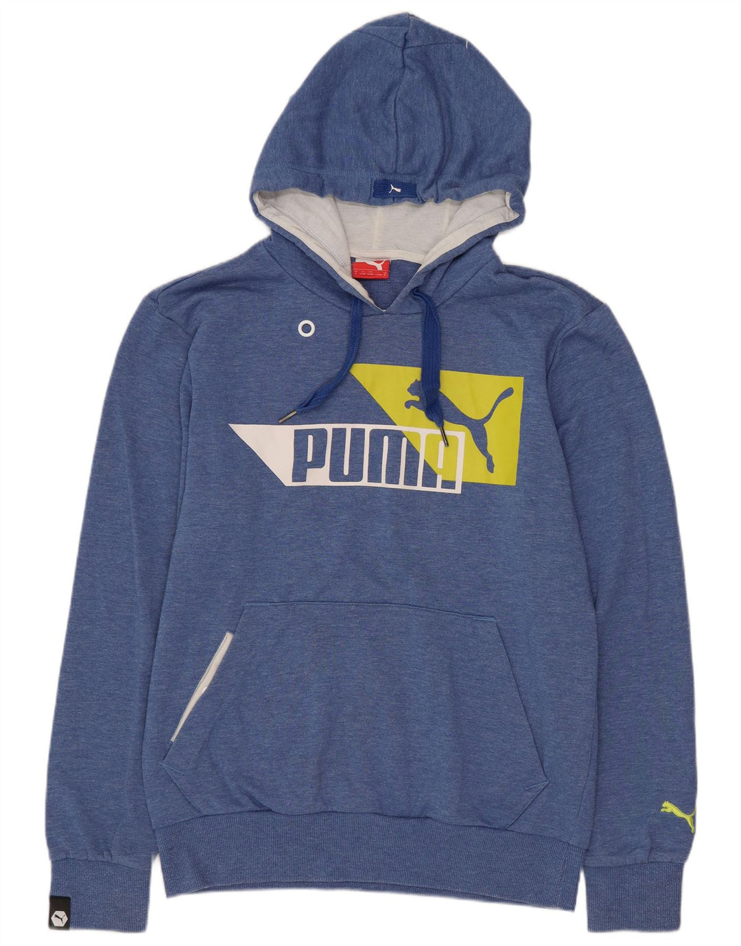 Puma Herren-Kapuzenpullover mit Grafik, klein, blau, Polyester