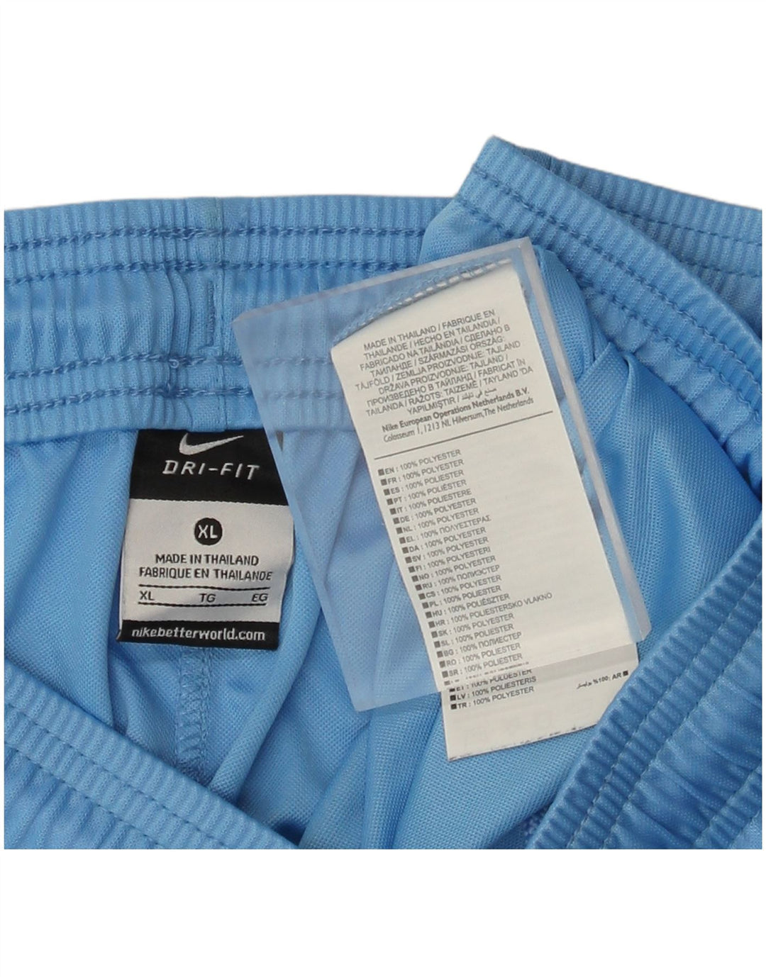 Nike Damen Dri Fit Sport Shorts UK 18 XL Blau Polyester