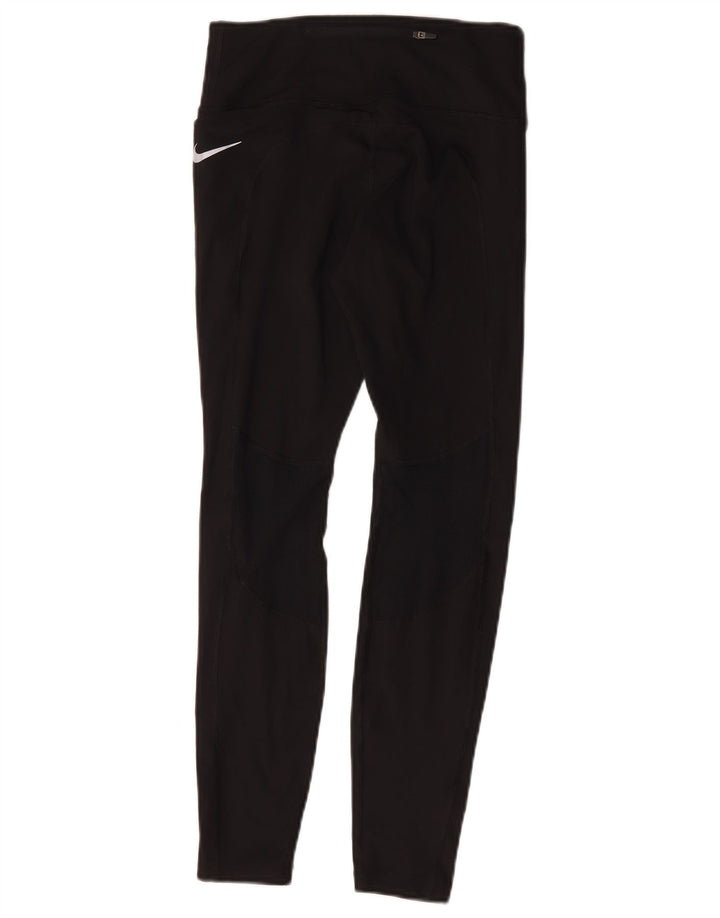 Nike Damen Dri Fit Leggings UK 8 Small Schwarz Polyester
