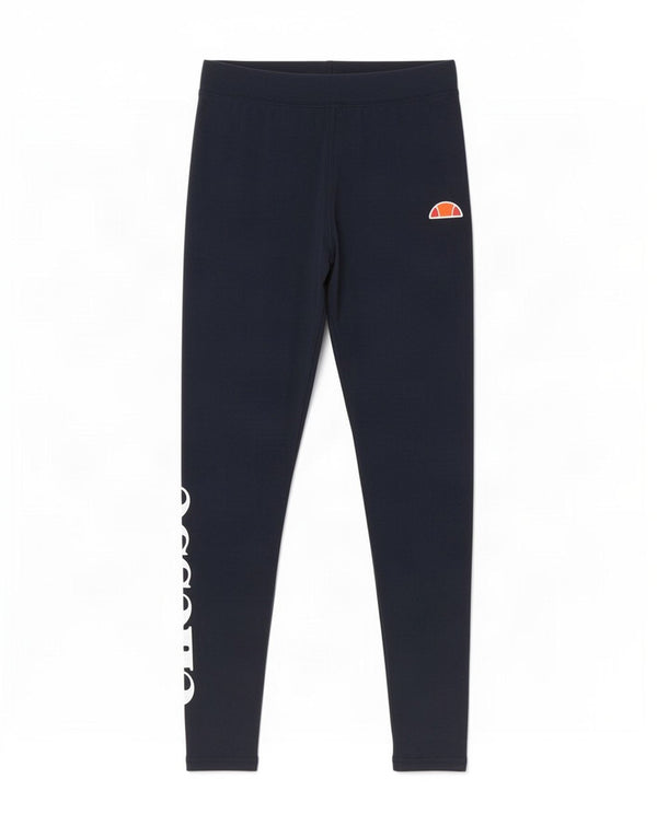 Ellesse Womens Graphic Leggings UK 10 Small Marineblau Baumwolle