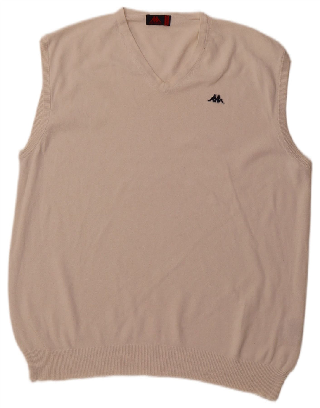 KAPPA Herren Weste Tank Top 2XL Off White Baumwolle