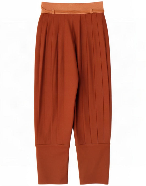 Vintage Damen-Hose mit hoher Taille und schmal zulaufendem Bein, W26 L24, Braun