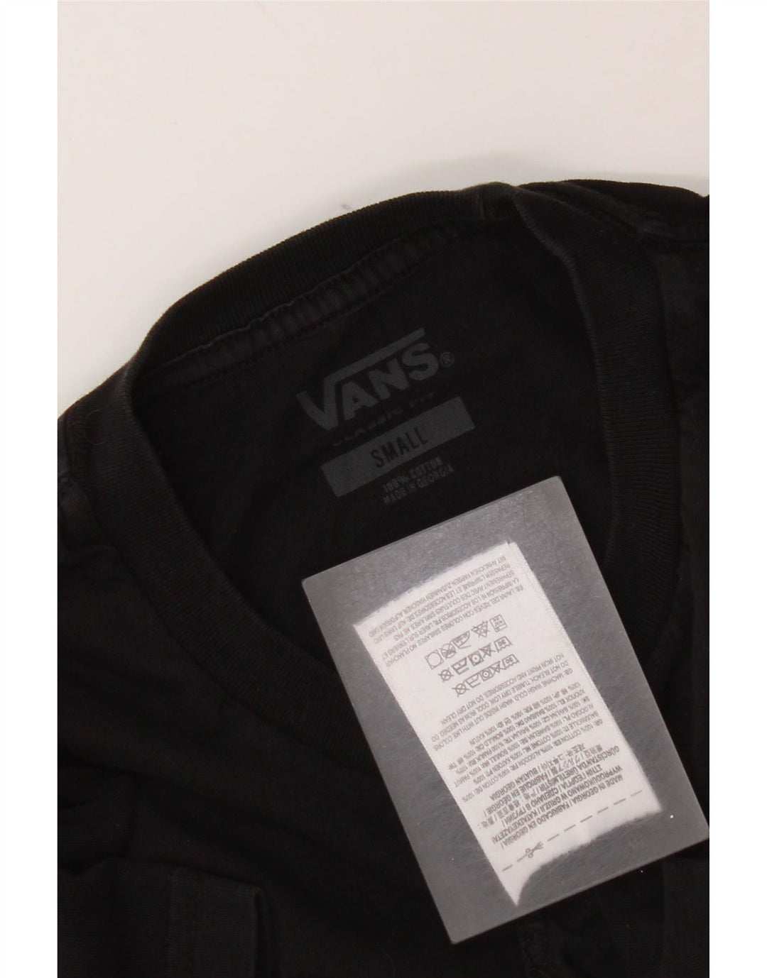 Vans Herren-T-Shirt mit klassischer Passform, Größe S, Schwarz, Baumwolle