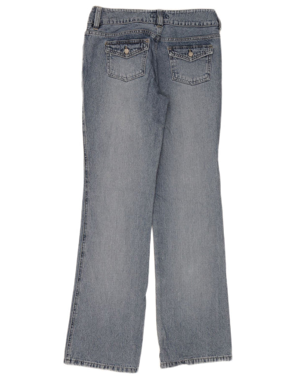 Armani Damen Bootcut Jeans W30 L32 Blaue Baumwolle