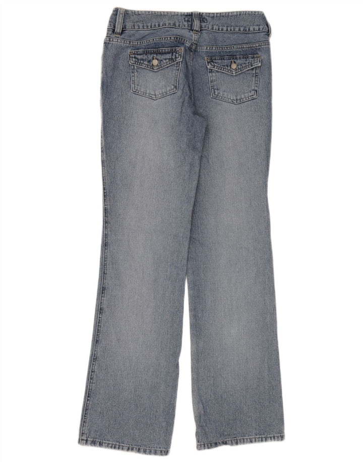 Armani Damen Bootcut Jeans W30 L32 Blaue Baumwolle