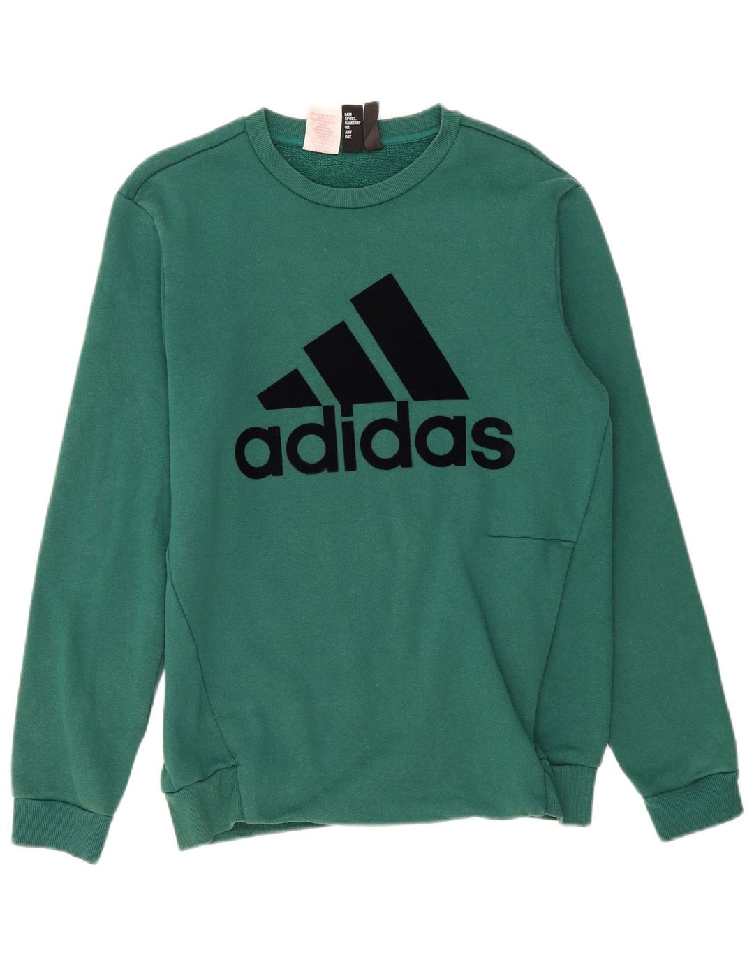 Adidas Jungen Sweatshirt Pullover 15-16 Jahre grüne Baumwolle