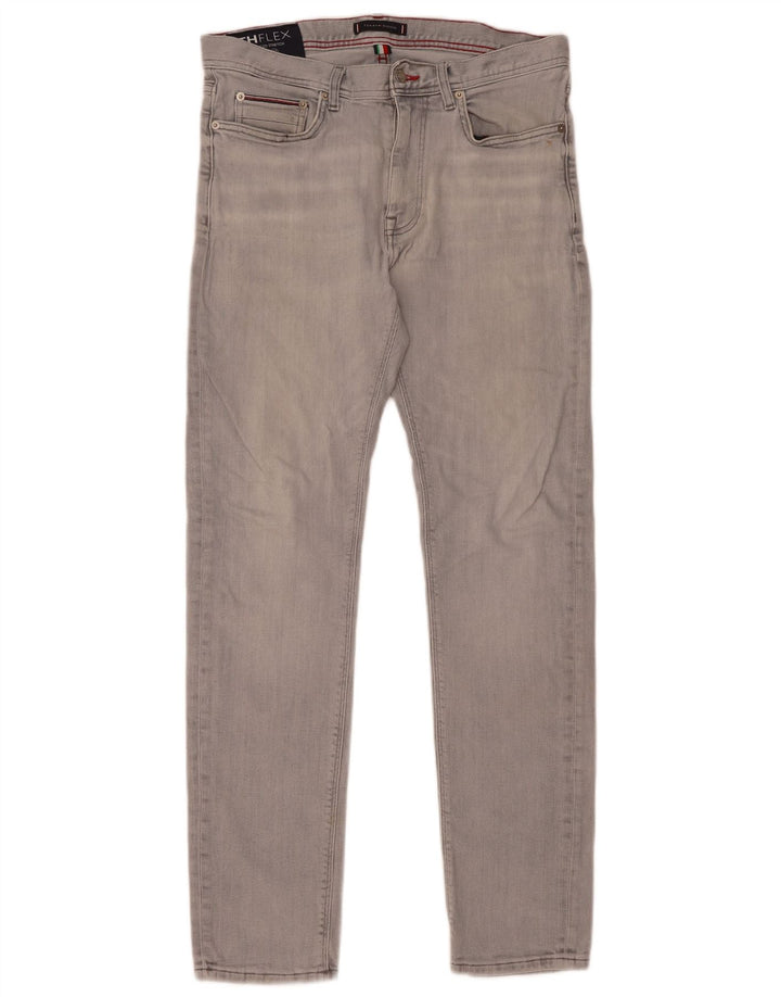 Tommy Hilfiger Herren Bleecker Stretch Slim Jeans W33 L32 Graue Baumwolle