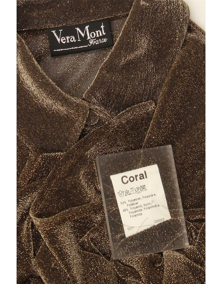 Vera Mont Damen Hemdbluse UK 12 Mittelbraunes Polyester