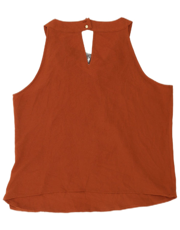 M&Co Damen-Bluse, ärmellos, UK 20 2XL, braun, Polyester