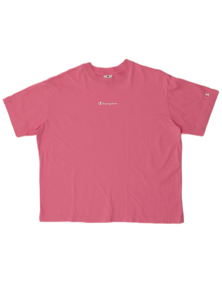 Champion Herren-T-Shirt mit Grafik, Größe S, Rosa