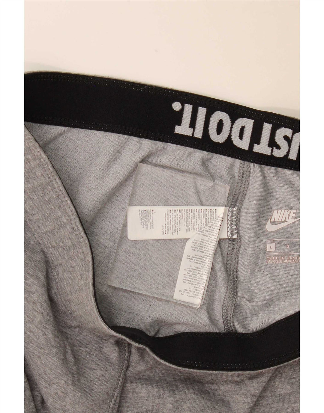 Nike Womens Graphic Leggings UK 14 Large Graue Baumwolle