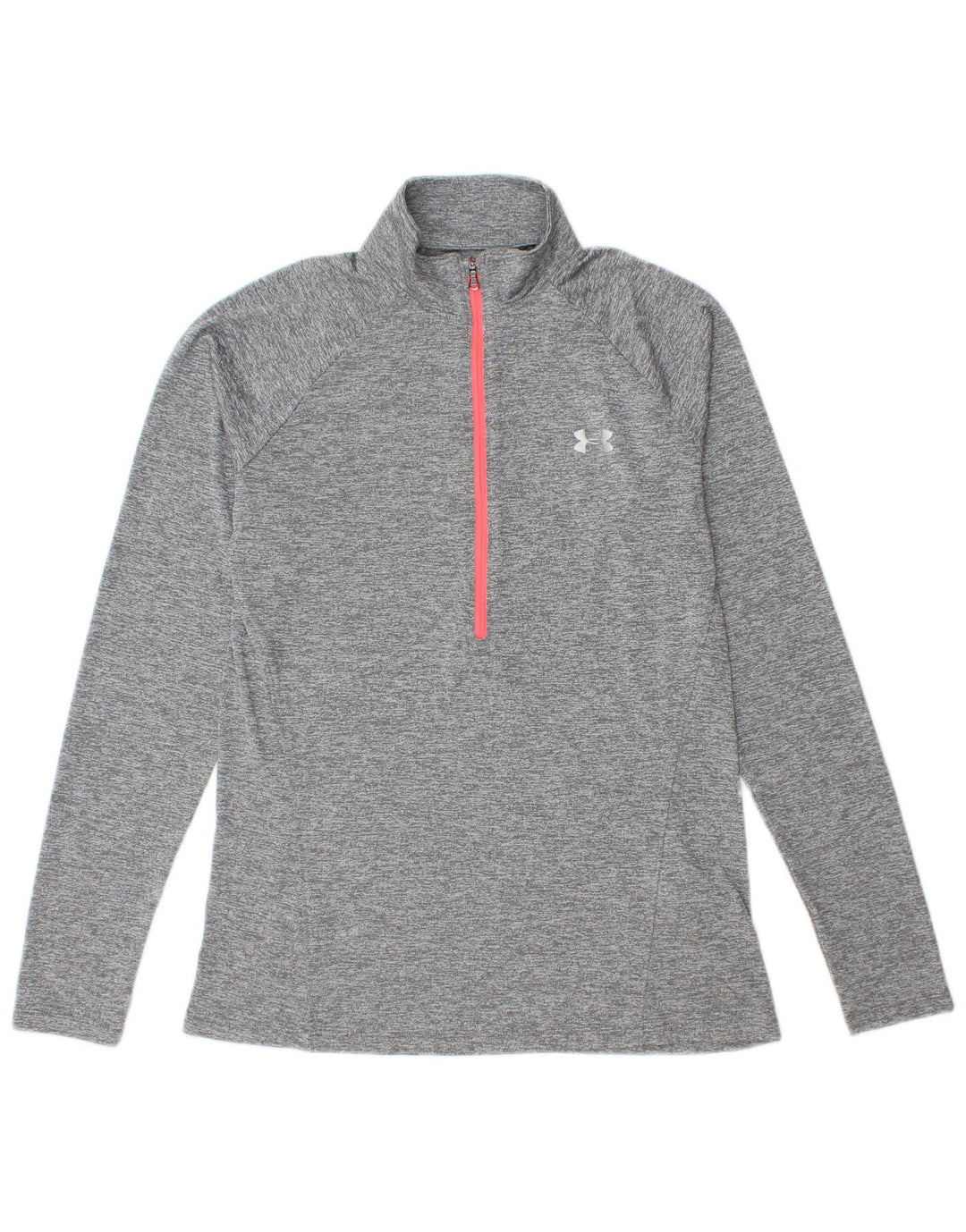 Under Armour Damen Heat Gear Pullover Trainingsanzug Top UK 14 Large Grau