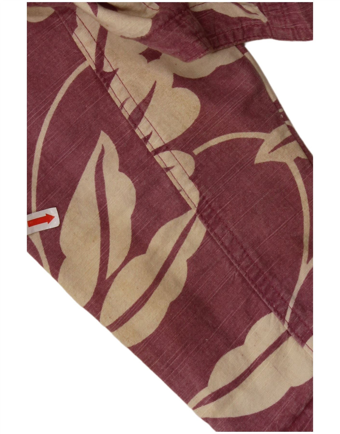 STREET ONE Damen Crop Jacke EU 36 Kleine rosa geblümte Baumwolle