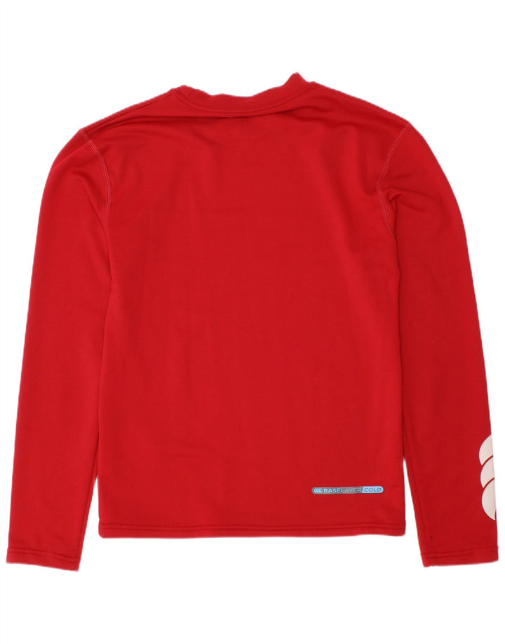 Canterbury Langarmshirt mit Grafik für Jungen, 7–8 Jahre, Mittelrot