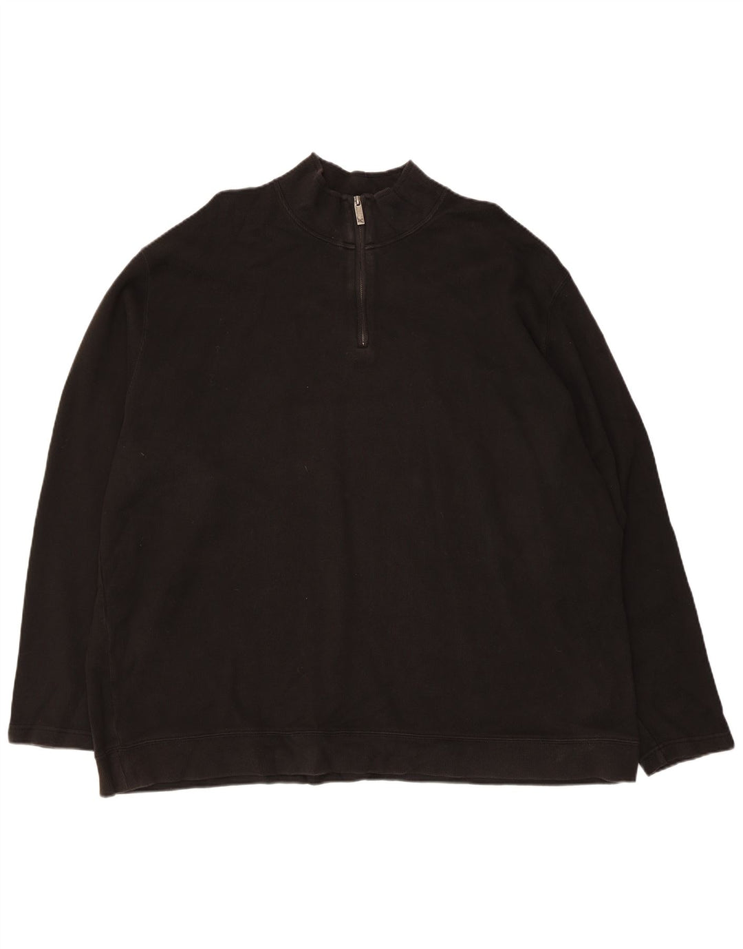 EDDIE BAUER Herren-Sweatshirt mit Reißverschluss, XL, schwarze Baumwolle