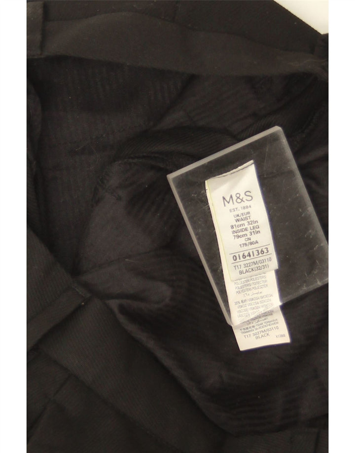 Gerade Chino-Hose für Damen von Marks & Spencer, W32, L31, Schwarz, Polyester
