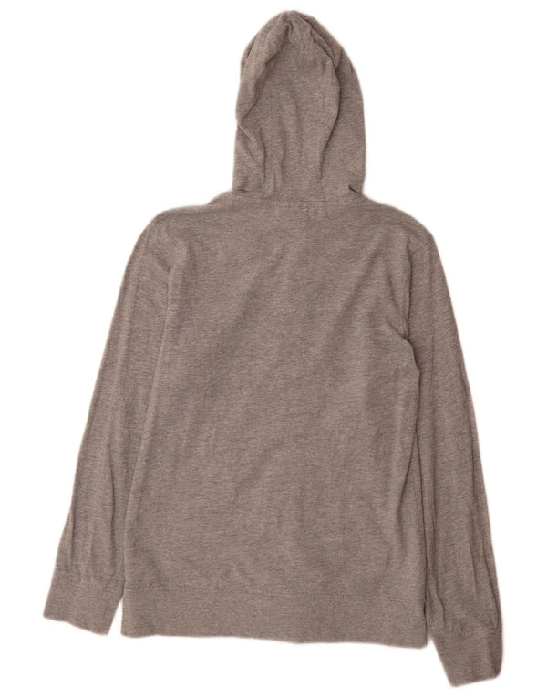Diadora Mädchen-Kapuzenpullover mit grafischem Reißverschluss, 13–14 Jahre, 2XL, Grau meliert