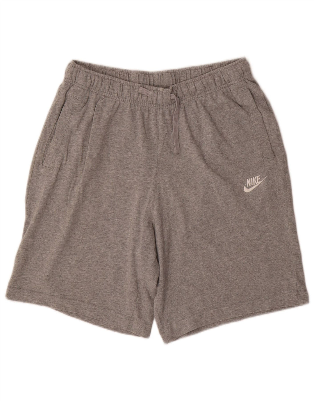 Nike Herren-Sportshorts aus mittelgrau gefleckter Baumwolle