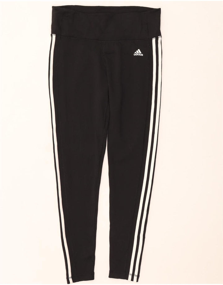 Adidas Damen Climalite Leggings UK 16/18 Large Schwarz Polyester