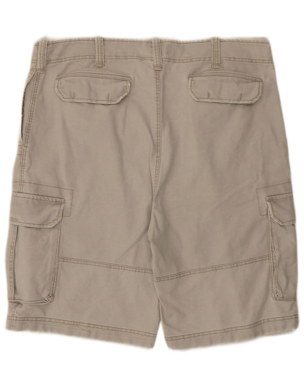 Vintage Herren Cargo Shorts 2XL W42 Grau Baumwolle