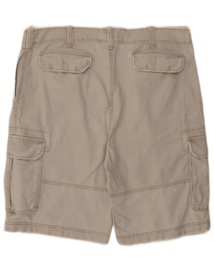 Vintage Herren Cargo Shorts 2XL W42 Grau Baumwolle