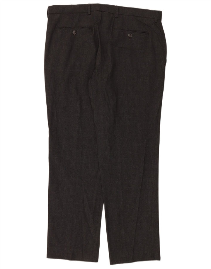 Marks & Spencer Herren-Chinohose mit normaler Passform, W34, L29, Grau, Polyester