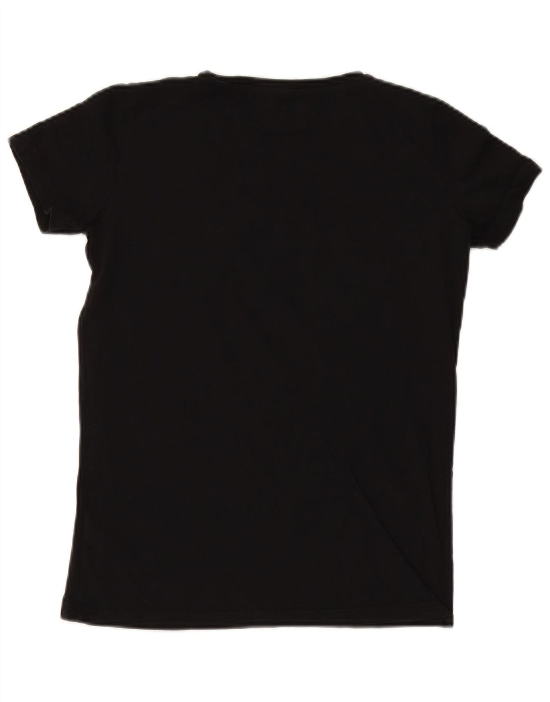 TRUSSARDI JEANS Damen Übergroßes Grafik-T-Shirt-Oberteil UK 2 2XS Schwarz