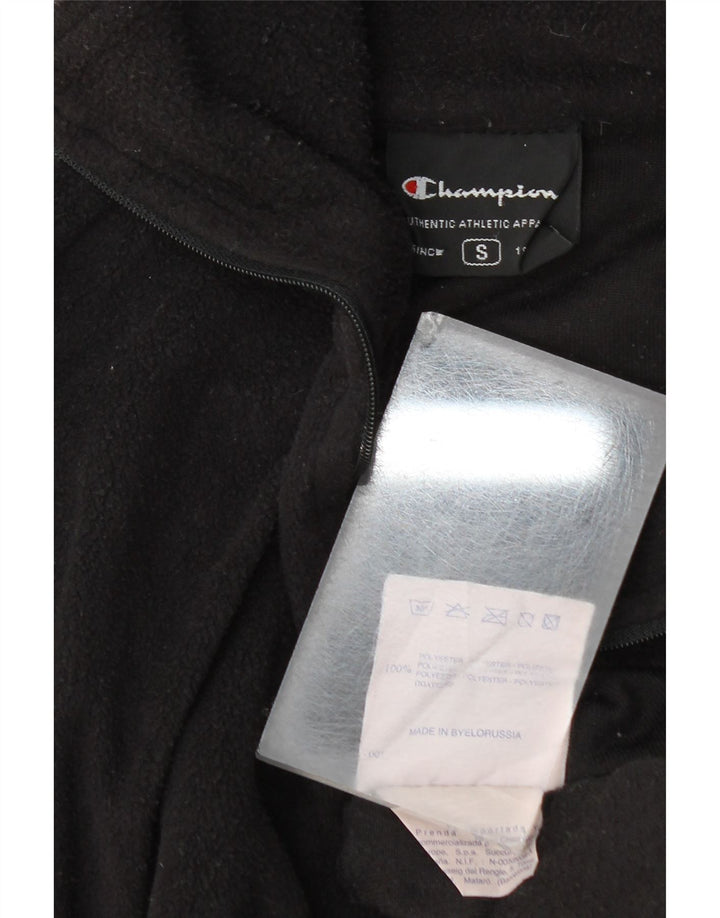 Champion Herren-Fleecepullover mit Reißverschluss, Größe S, Schwarz, Polyester