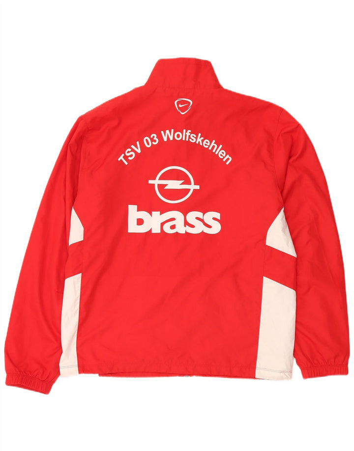 Nike Herren-Trainingsanzug mit grafischem Oberteil, großes rotes Farbblock-Polyester