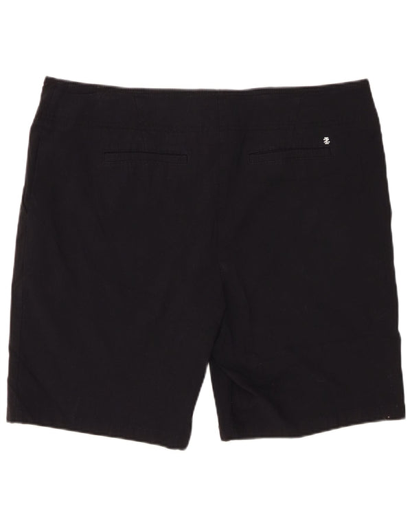 IZOD Damen Chino-Shorts US 16 2XL W38 Schwarz Rayon