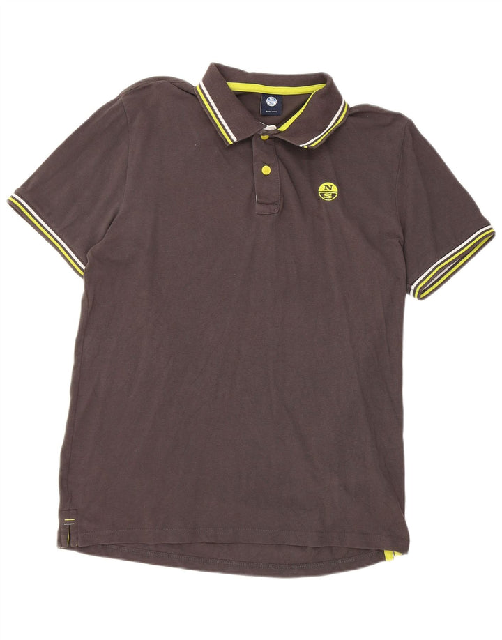 North Sails Herren-Poloshirt aus mittelgrauer Baumwolle