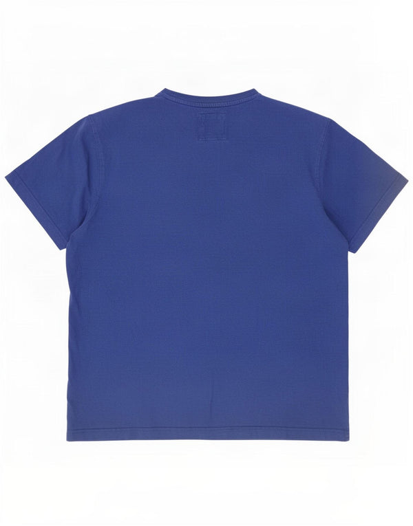 Crew Clothing Herren T-Shirt Top Large Blau Baumwolle