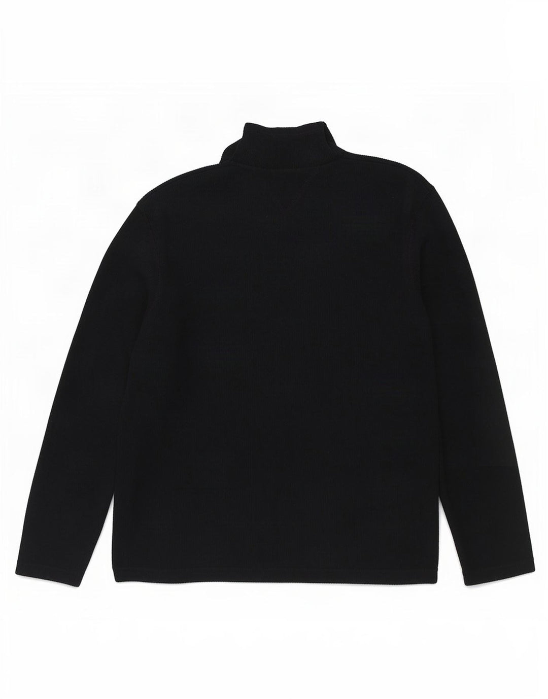 Ben Sherman Herren-Pullover mit Reißverschluss am Hals, große marineblaue Baumwolle