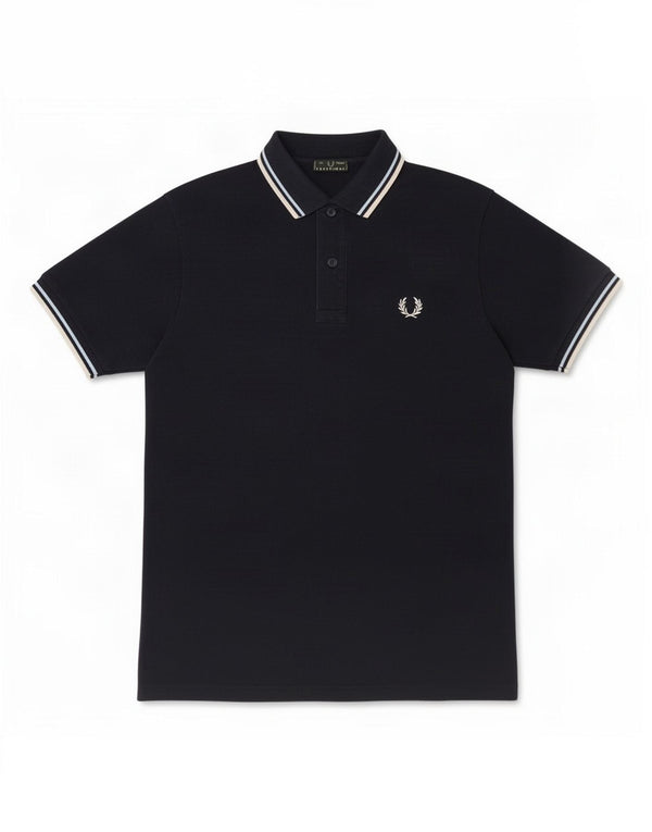 Fred Perry Poloshirt für Jungen, 11–12 Jahre, marineblaue Baumwolle