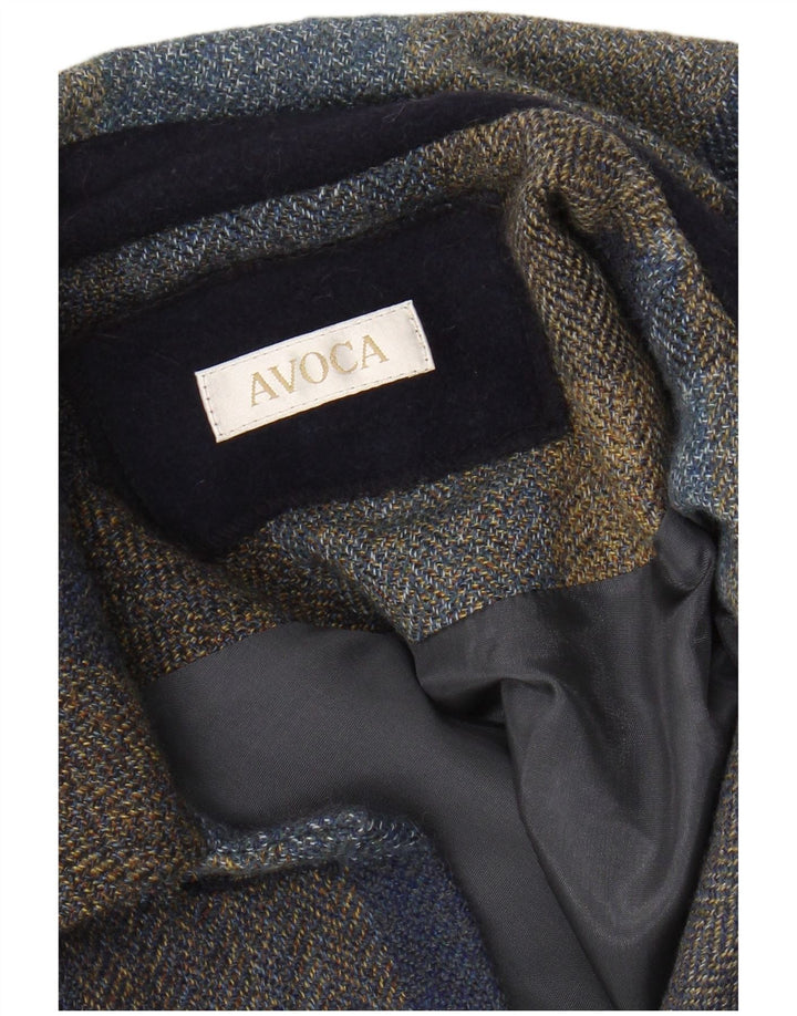AVOCA Damen Mantel UK 14 Mittelblau kariert
