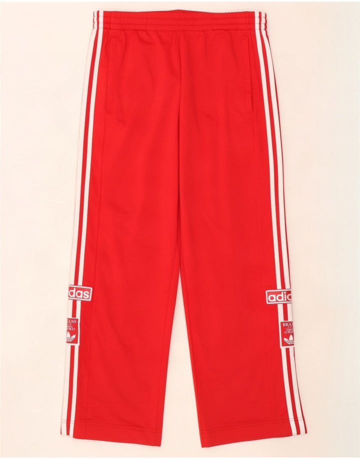 Adidas Herren-Trainingshose mit Grafik, mittelrot, Polyester