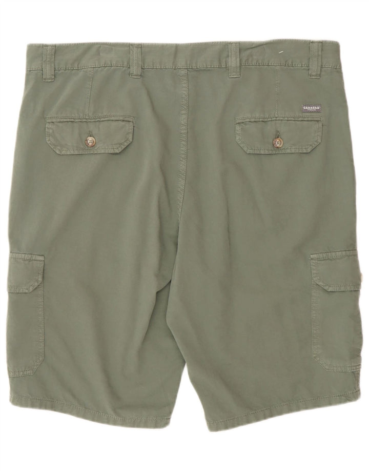 Carrera Herren Cargo Shorts IT 52 XL W36 Grüne Baumwolle